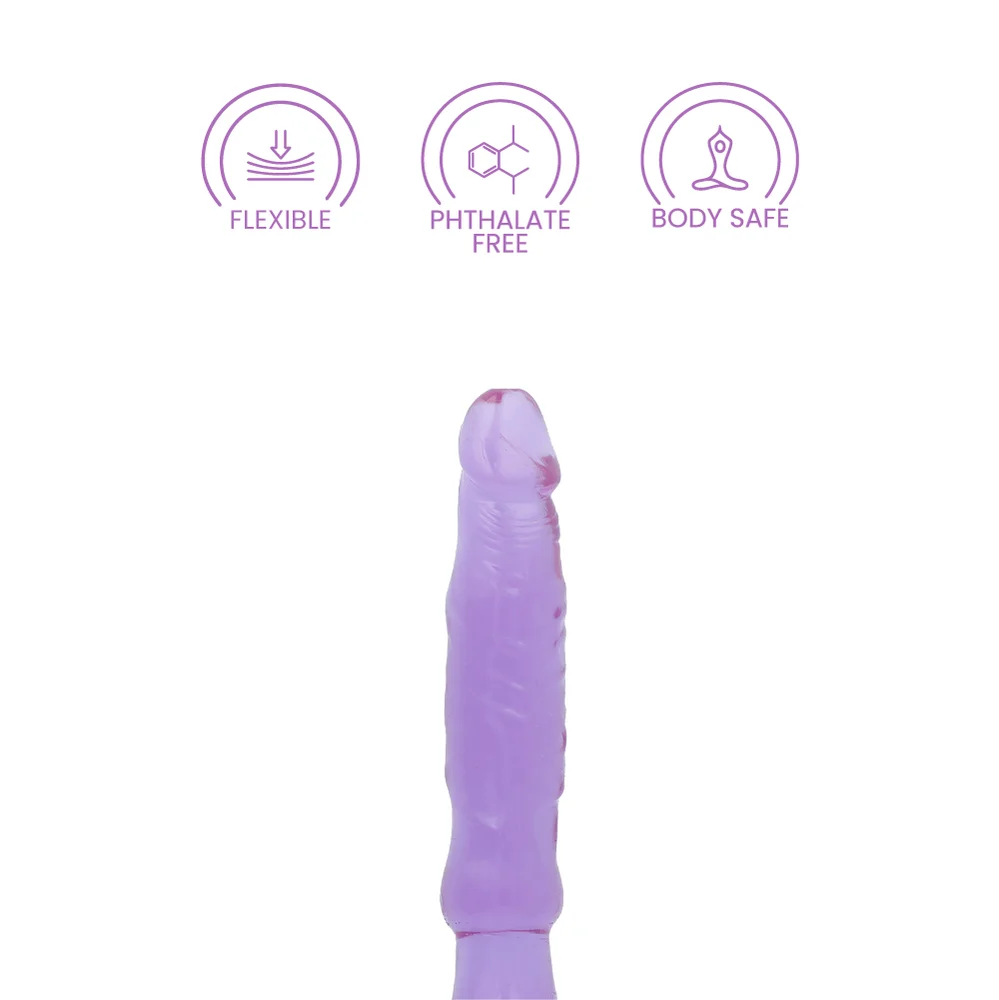 Doc Johnson Crystal Jellies 6 Inch 入门款肛用按摩器，粉色、透明色或紫色