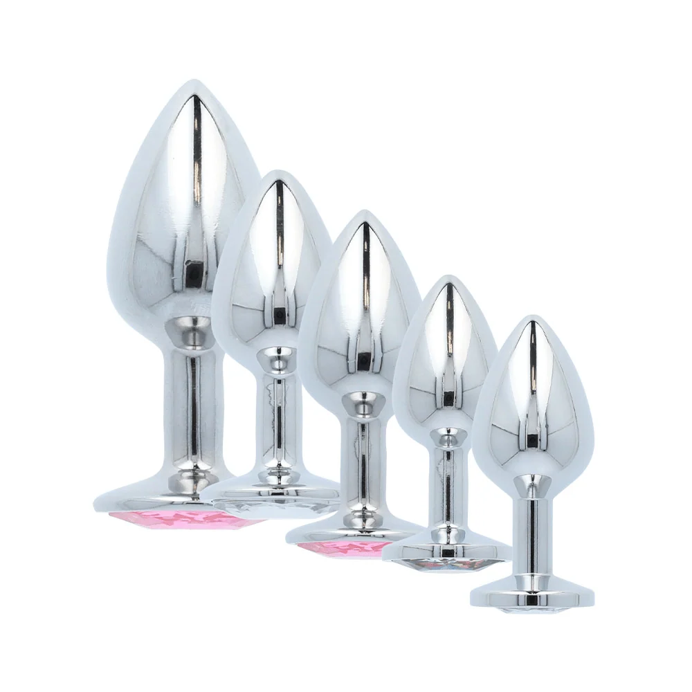 Booty Sparks Gem Anal Plug in Weighted Silvery Aluminum