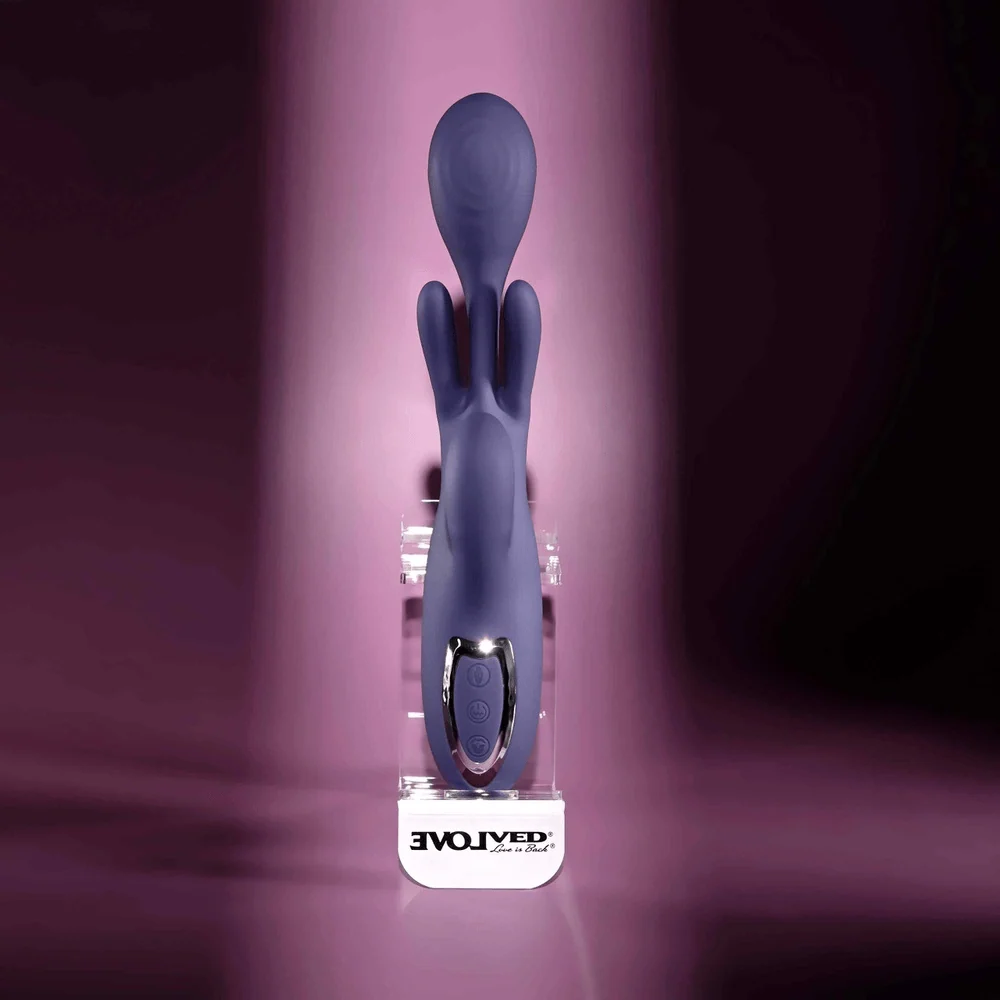 Evolved Bow Down Come-Hither Triple Motor Rabbit Vibrator