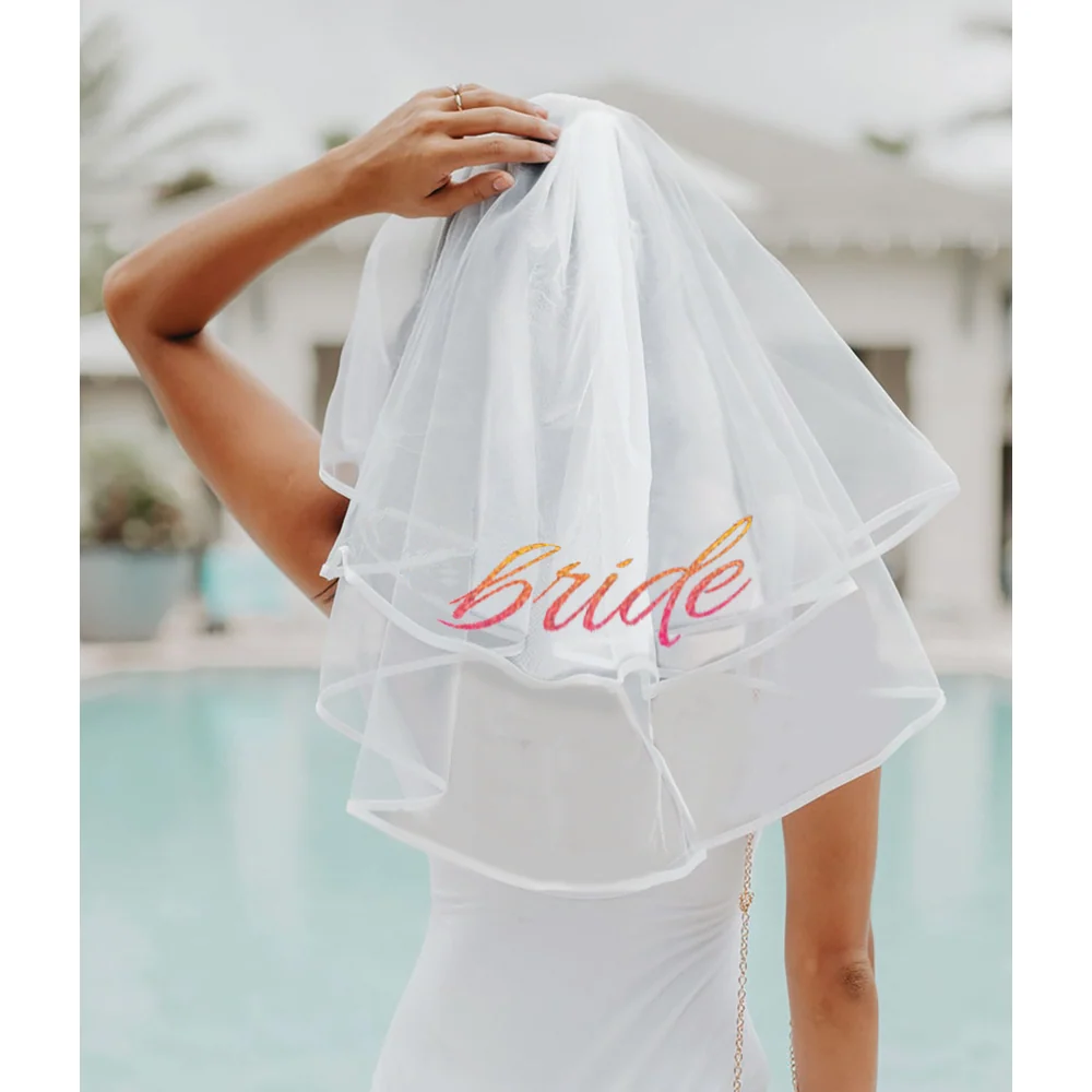 Little Genie Glitterati Bride Veil with Double-Layered Tulle