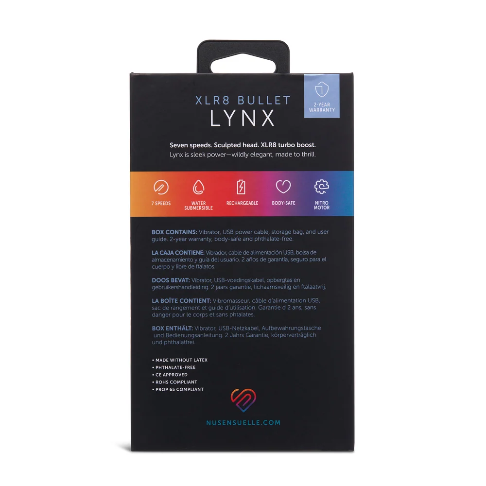 Nu Sensuelle Lynx XLR8 Bullet Vibrator
