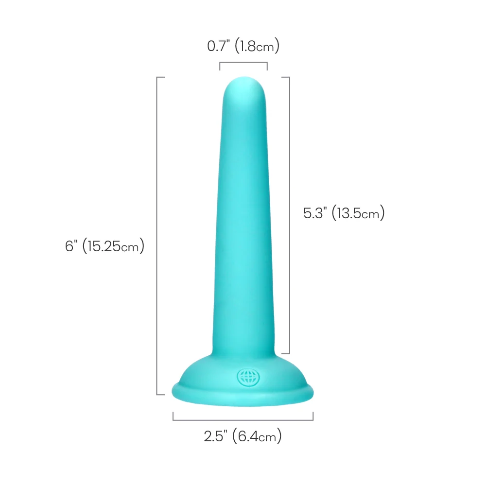 Dillio Platinum Curious Five Silicone Dildo with Suction Base