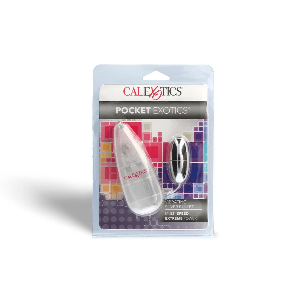 Pocket Exotics Vibrating Silver Bullet for Targeted Pleasure