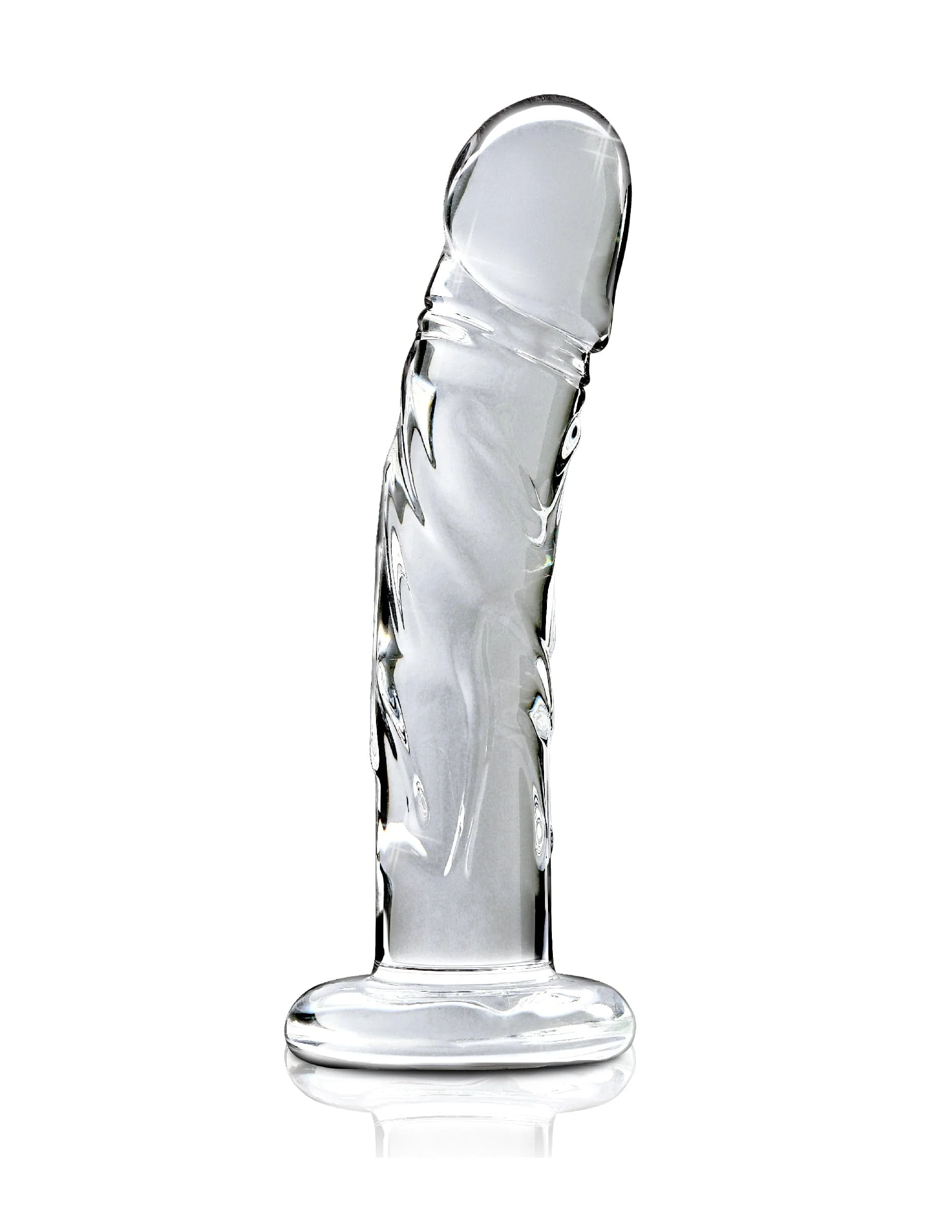 Icicles No. 62 逼真血管纹理玻璃按摩棒