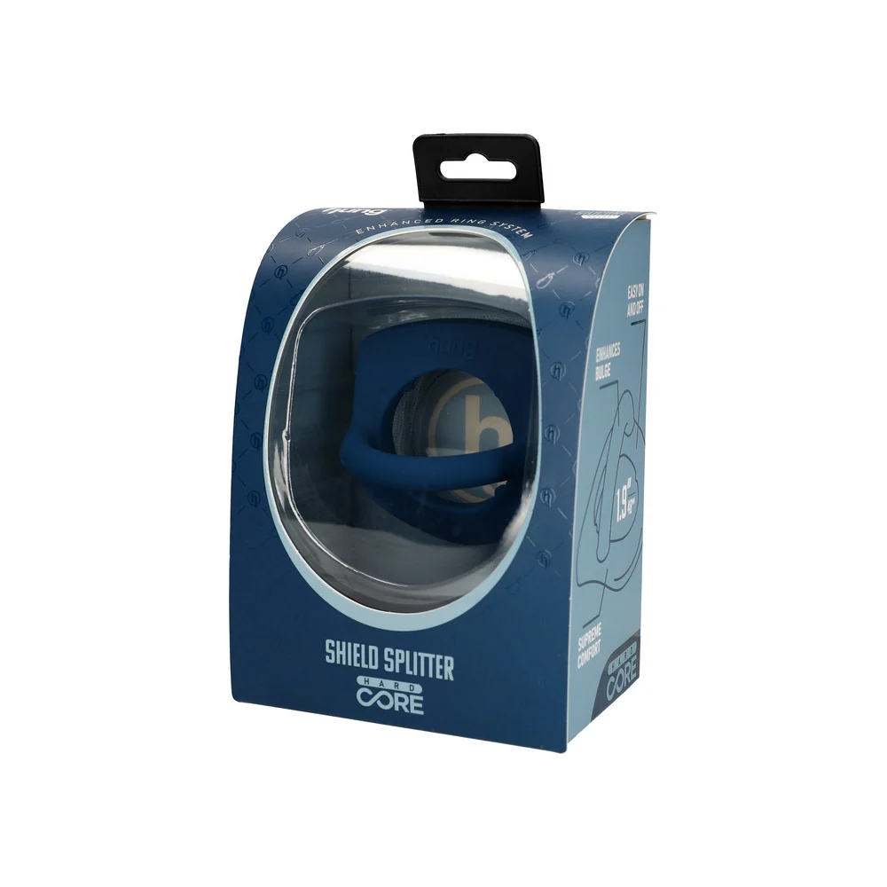 Hung Shield Splitter Liquid Silicone Cock Ring with Splitter