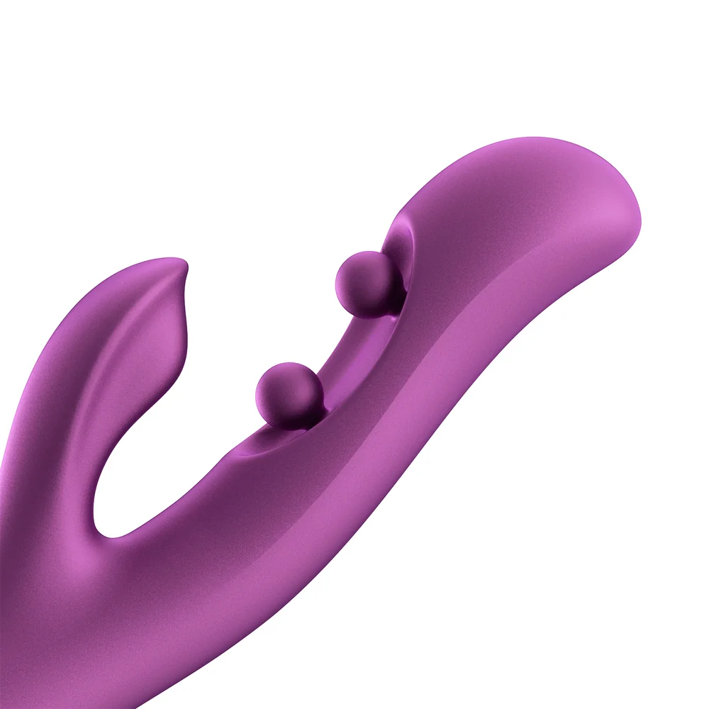 Honey Play Box Gem App-Controlled Twin Balls Rabbit Vibrator with Pressure Sensing