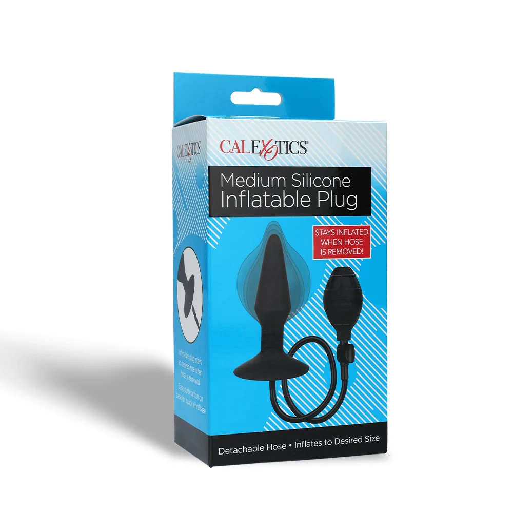 Inflatable Silicone Butt Plug with Detachable Quick-Release Hose