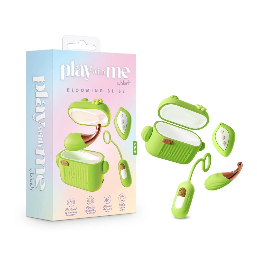 Blush Play With Me Blooming Bliss Green Set With 2 Mini Vibes