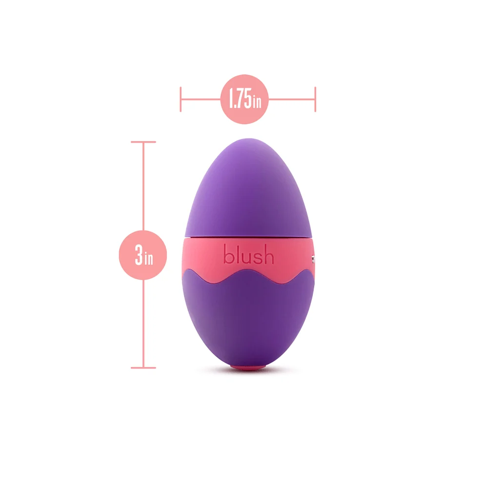 Blush Aria Flutter Tongue Purple Egg Vibrator with 7 Flicking Modes