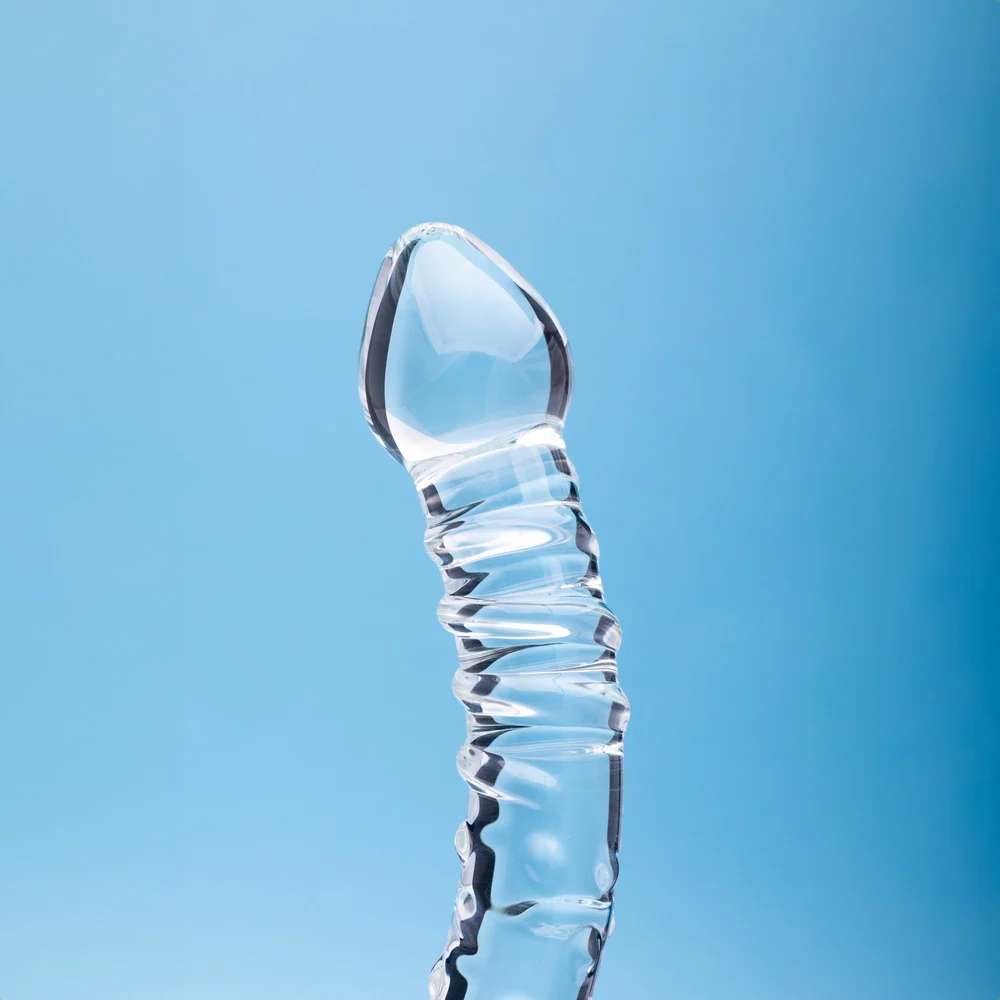 Clarity Celestial Bliss 5.9-Inch Double-Ended Glass Dildo for Solo or Couples