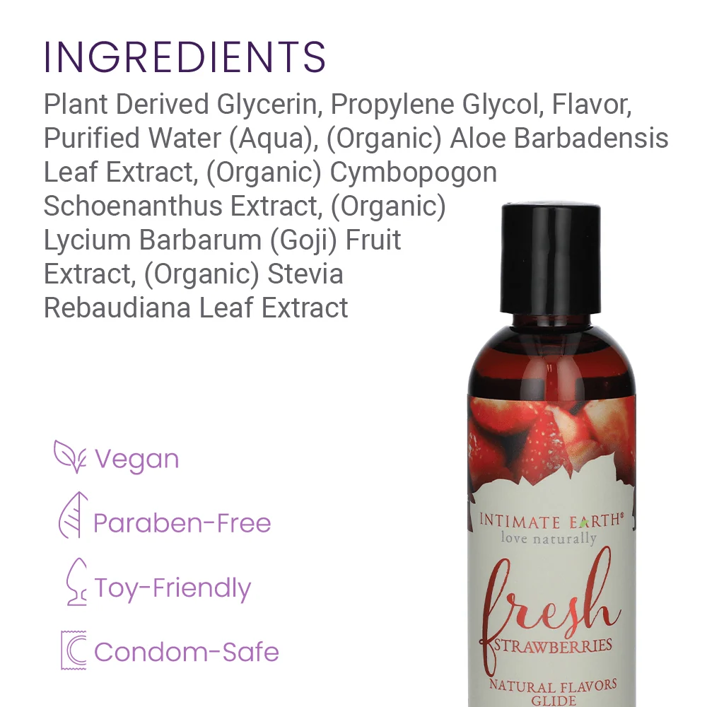 Intimate Earth Flavored Lubricant with Ripe Peach Taste