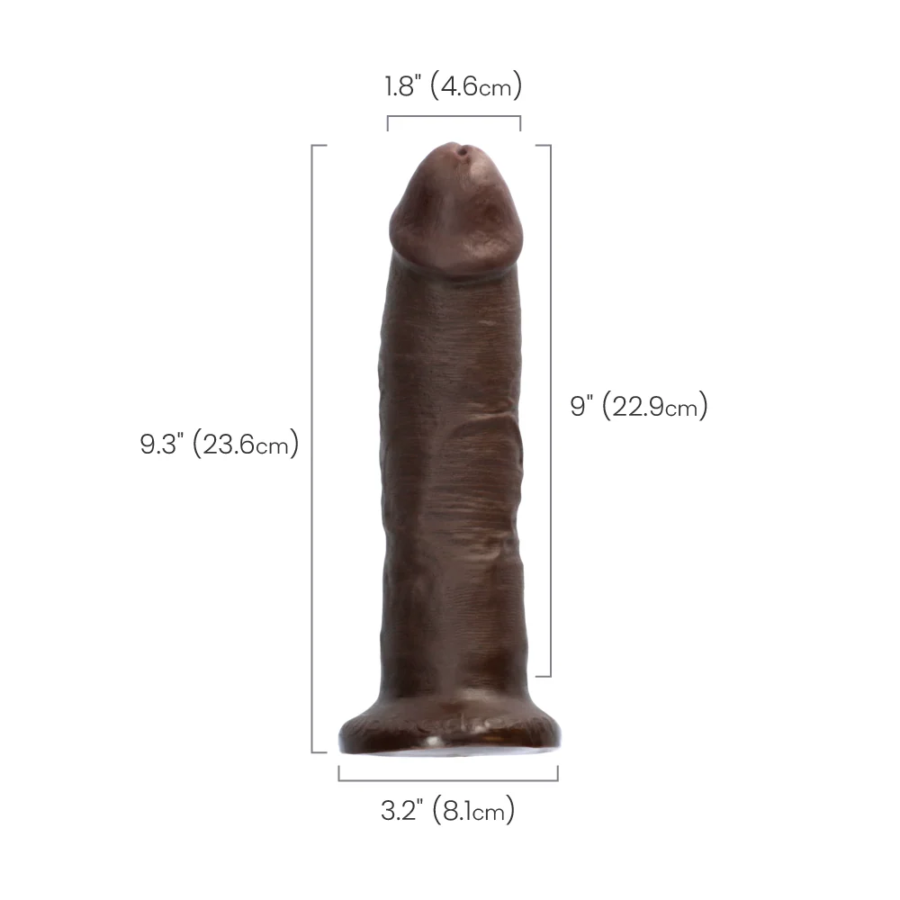 King Cock 9" Realistic Dildo for Harness and Suction Play