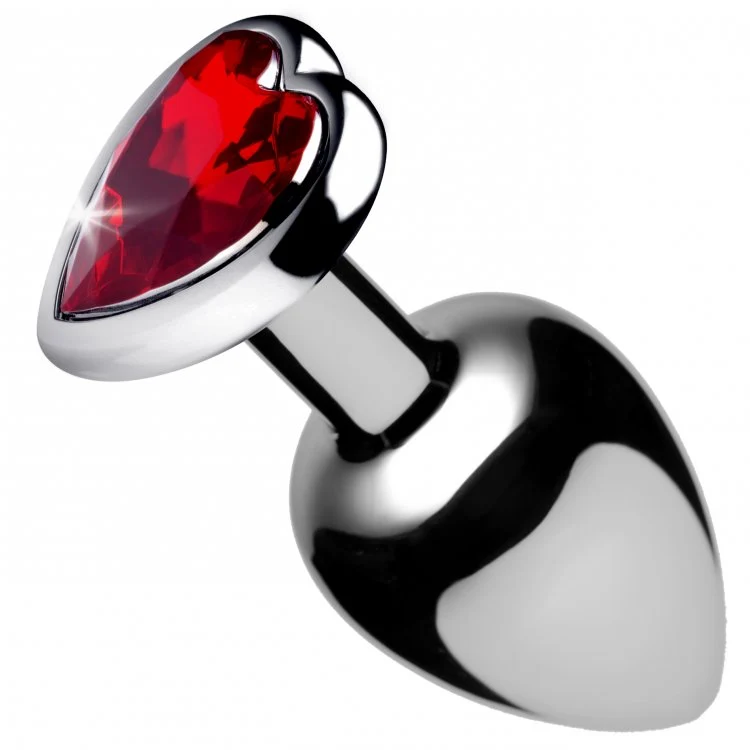 Booty Sparks Heart Gem Anal Plug in Lightweight Aluminum