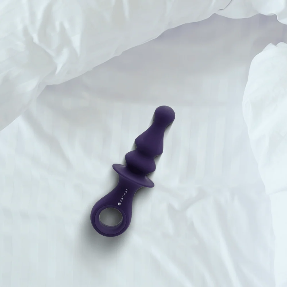Gender X Ring Pop Vibrating Plug with Finger Loop Handle