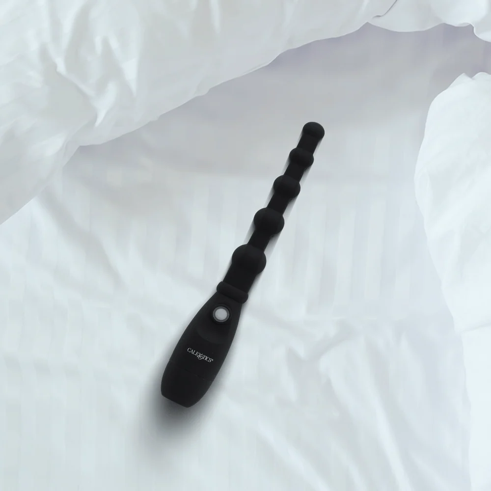 Booty Call Booty Flexer Black Silicone Beaded Probe with 3 Speeds