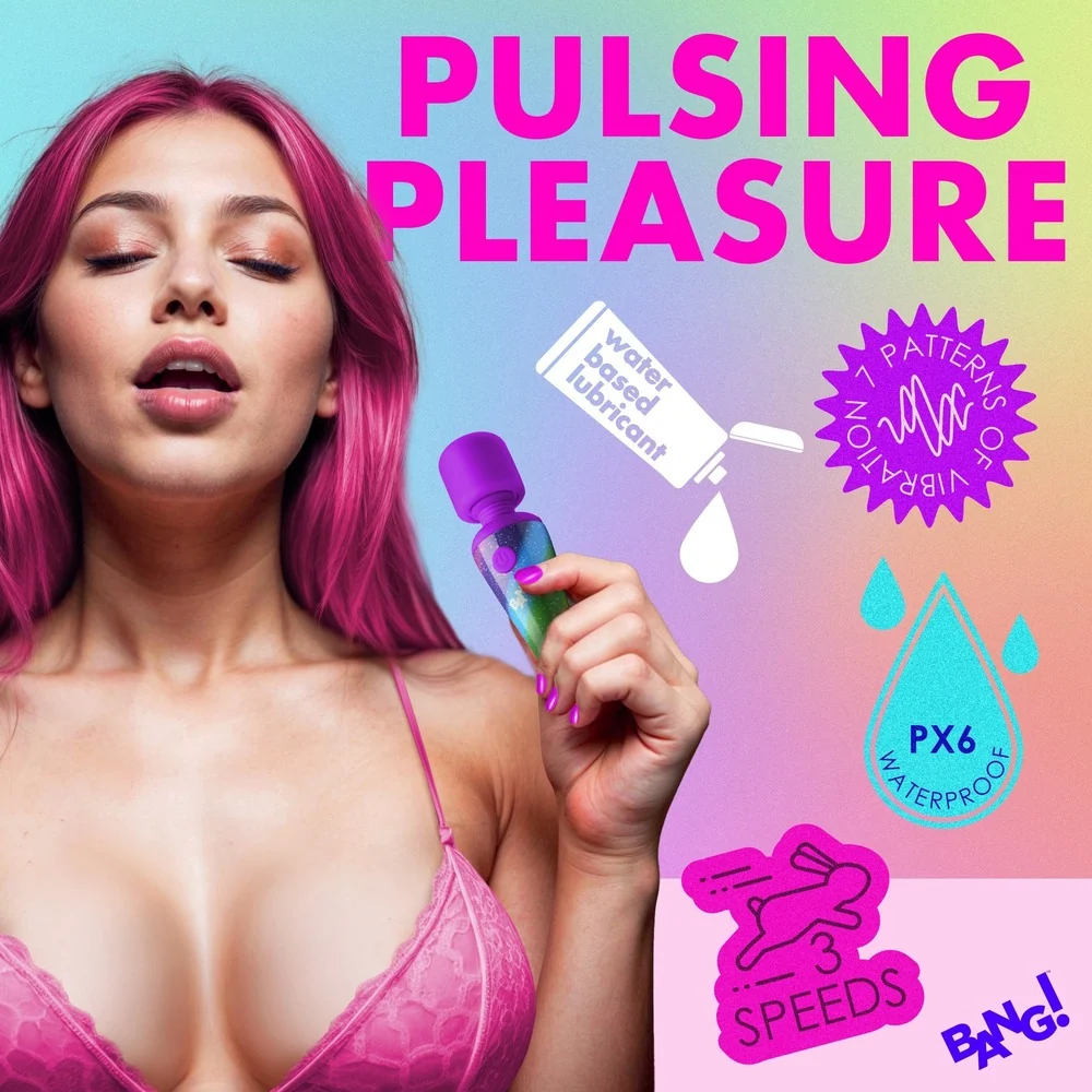 Bang! Rainbow Mini Massage Wand Vibrator