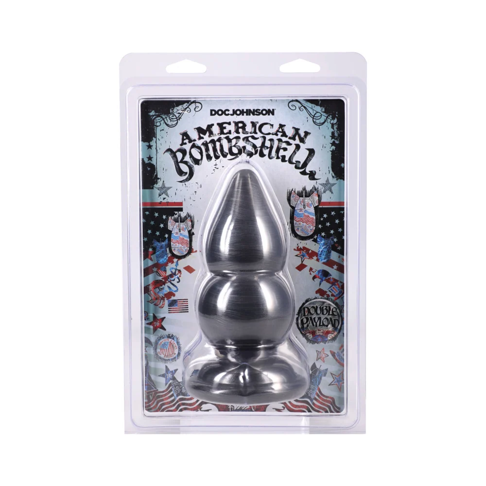 American Bombshell Double Payload Butt Plug with Tapered Tip