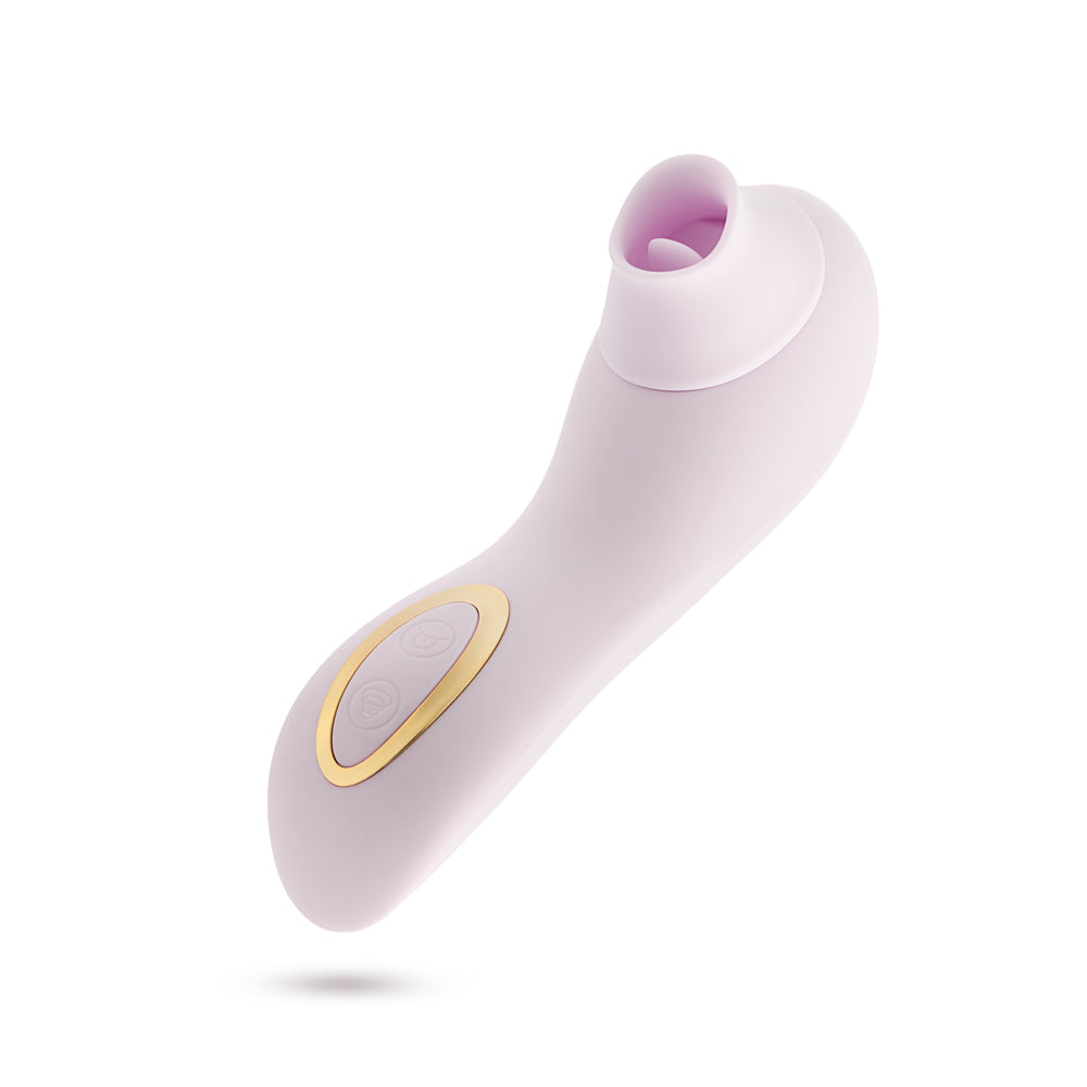 Blush Delice Fleur Fluttering Tongue and Suction Clitoral Vibrator