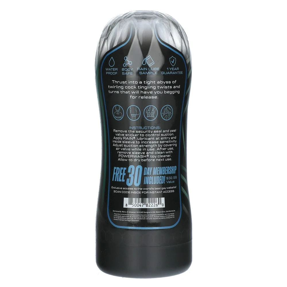 Men.com Ultimate Stroker Cup with Textured Silicone Sleeve and Suction