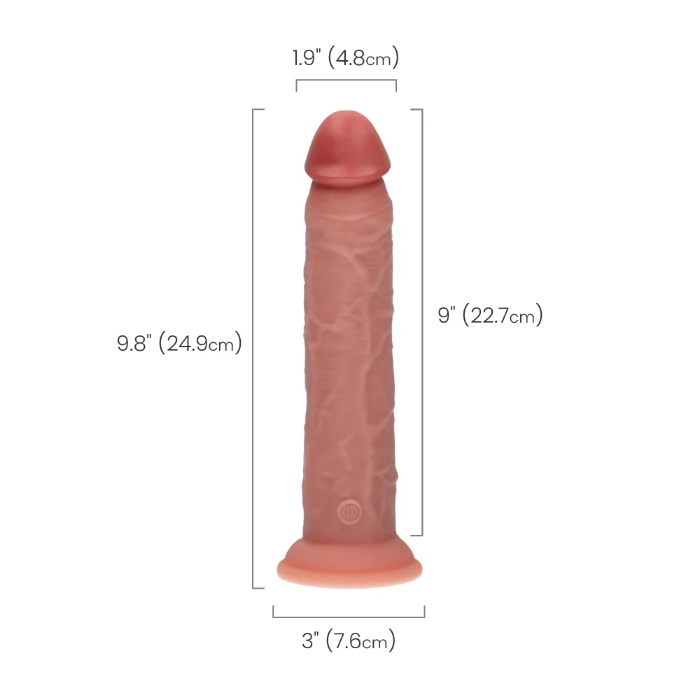 King Cock Elite Dual Density Vibrating Silicone Cock