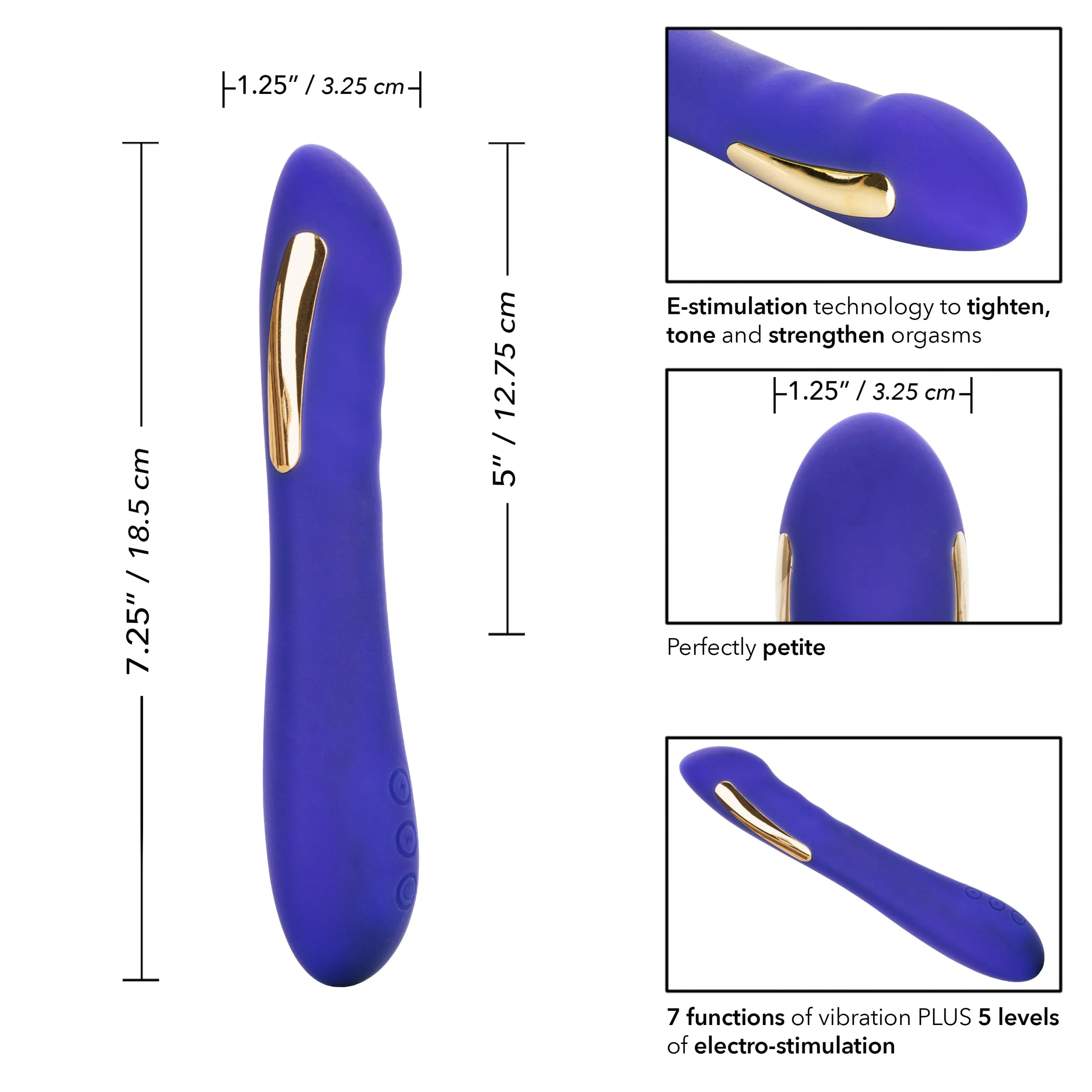 Impulse Intimate E-Stimulator Petite Wand with 7 Vibration Functions