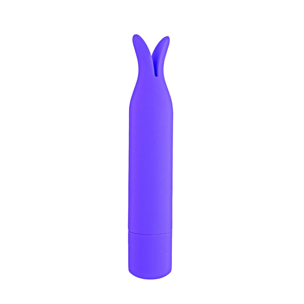 Nasstoys Mini's Tickler Purple Bullet Vibrator with Split Silicone Tip