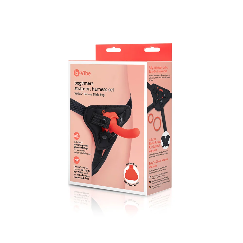 B-Vibe Beginners 穿戴式绑带套装（含 5-Inch 硅胶假阳具）