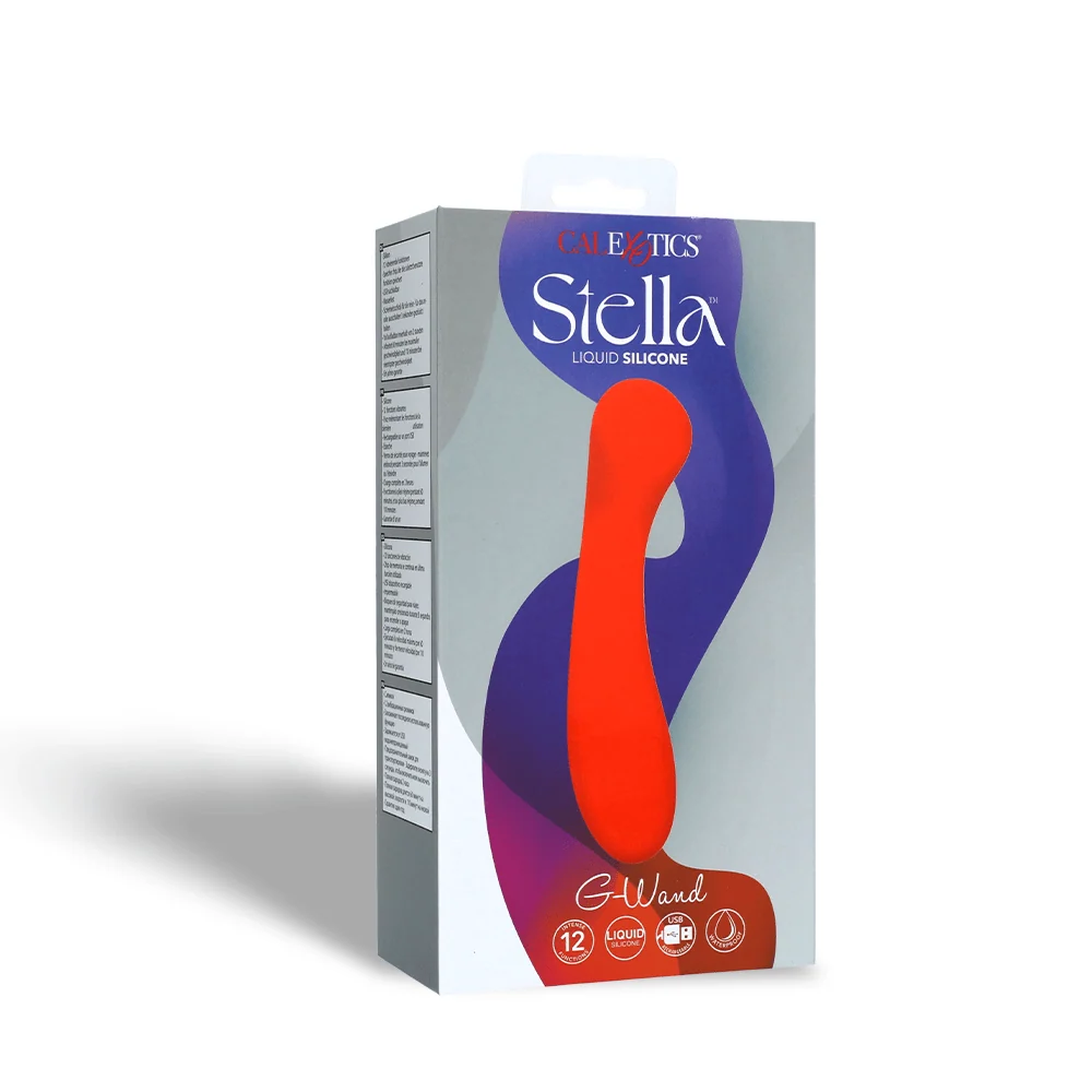 Stella 液态硅胶 G 点棒（弧形棒身，12 种振动功能）