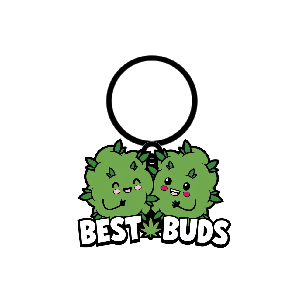 Best Buds 水烟筒珐琅钥匙扣，适用于钥匙和口袋
