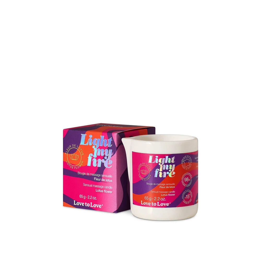Light My Fire Massage Candle with Floral Warming Wax