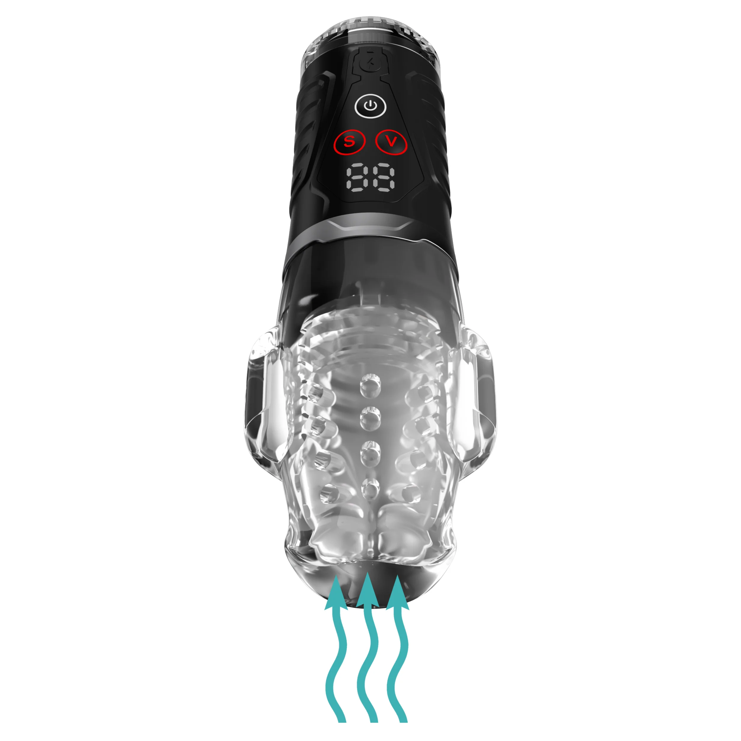 PDX Elite Ultra Milker Pro 电动男用自慰器，带吸吮和振动
