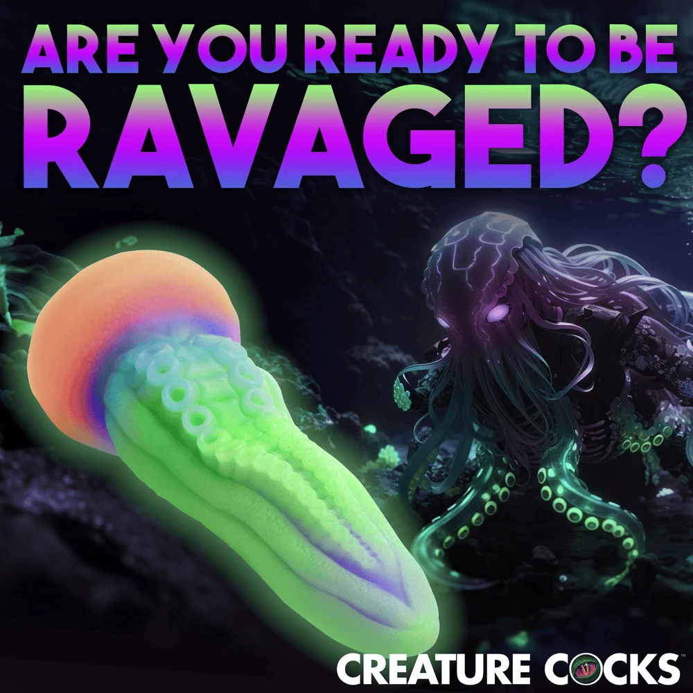 Creature Cocks Tenta-Cock Glow-in-the-Dark Tentacle Dildo with Suction Cup Base