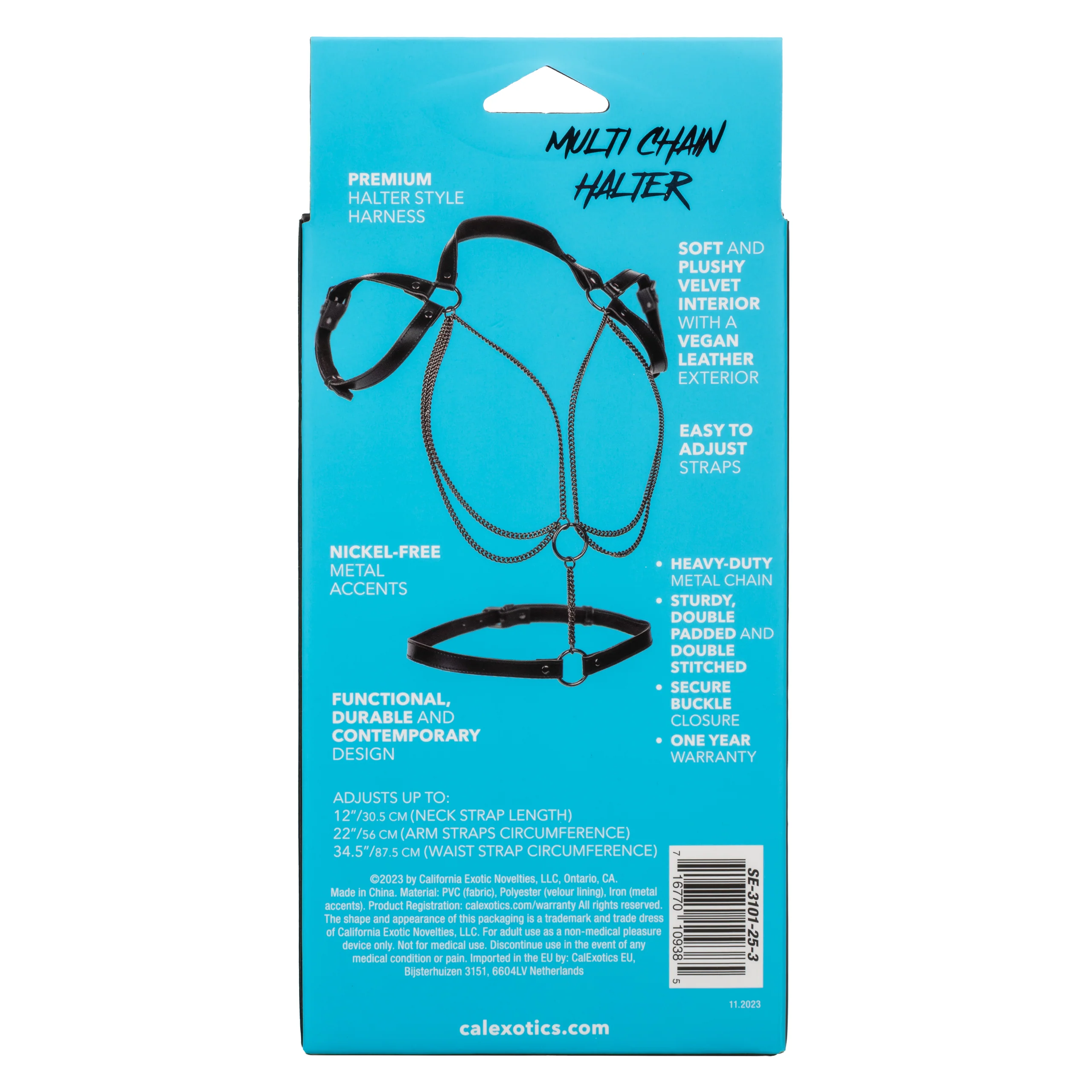 Euphoria Collection Plus Size Multi Chain Halter Harness