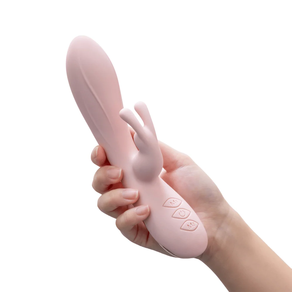 Blush Morgan Pink Rabbit Vibrator with Dual Vibration Points
