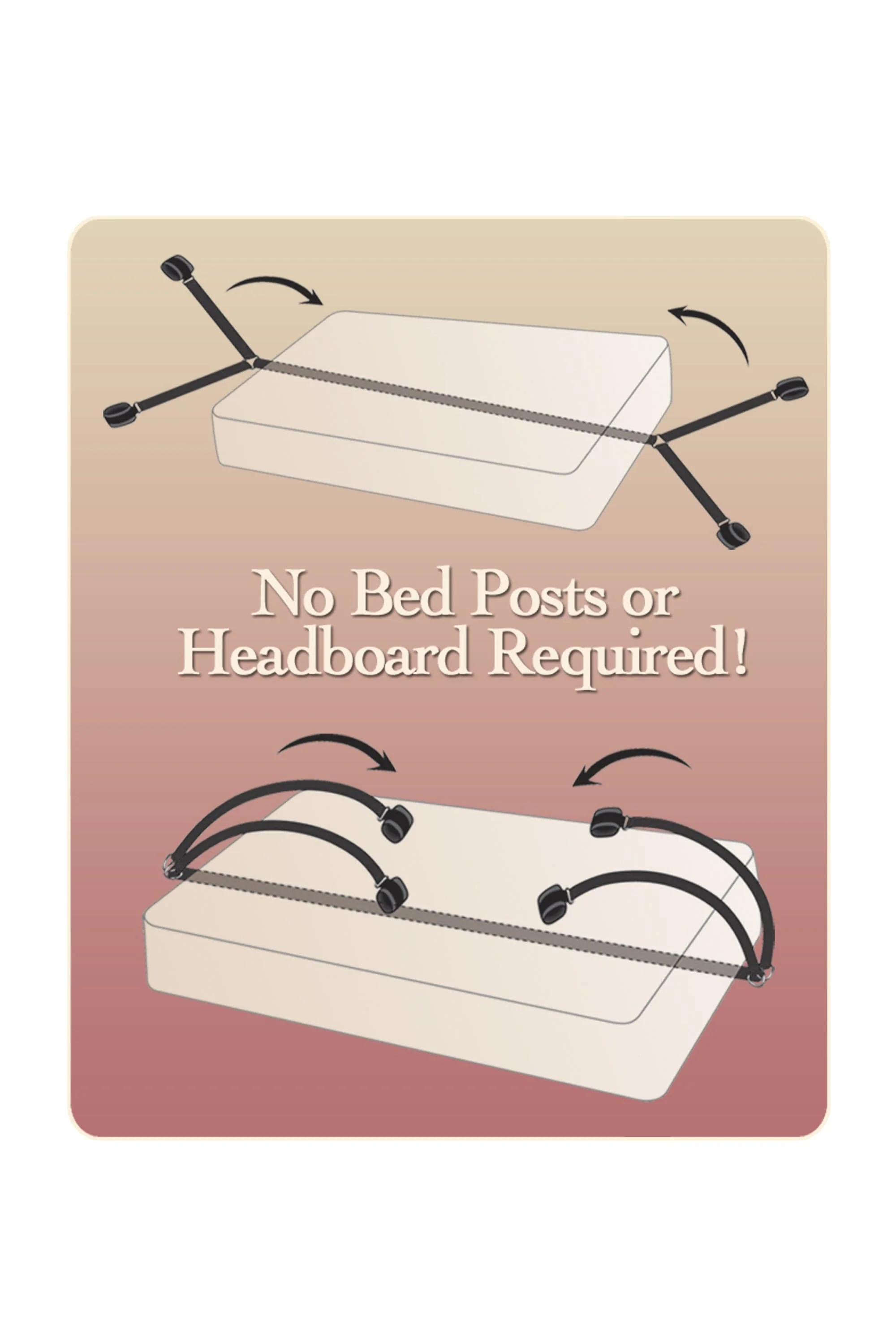Fetish Fantasy Series Bed Bindings Restraint Kit for Any Size Bed
