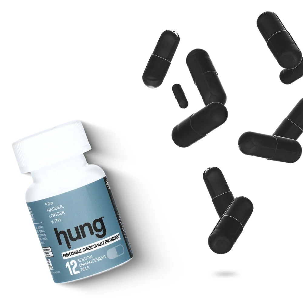 Hung Male Enhancement Pills for Stronger Performance, 12 Count Bottle