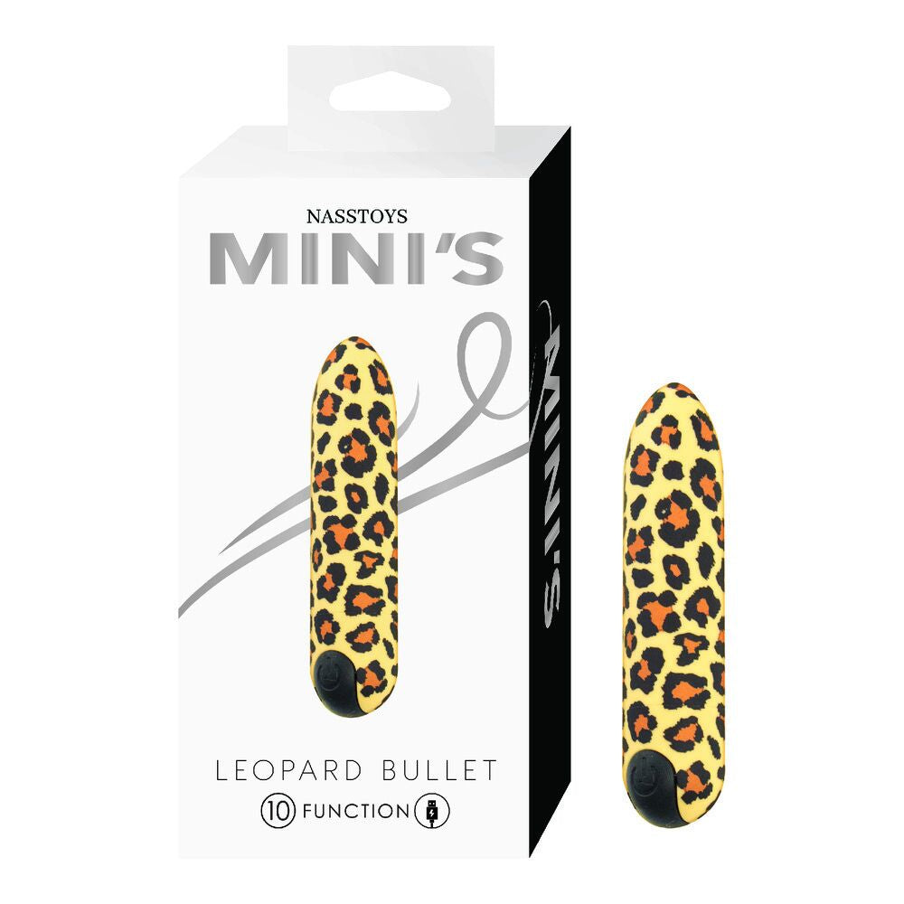 Nasstoys Mini's Leopard Bullet Vibrator with 10 Vibration Functions