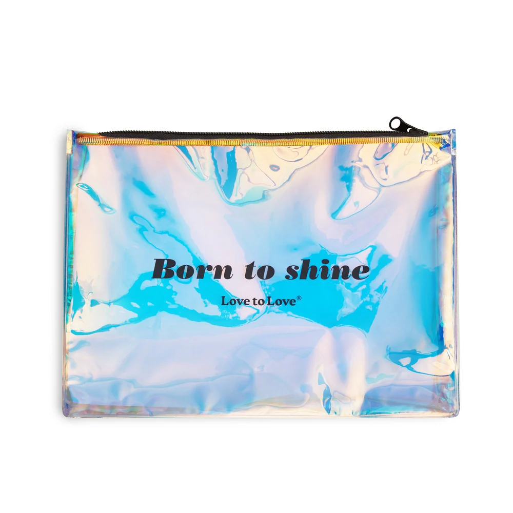 Born To Shine PVC 拉链收纳袋，适用于玩具与旅行