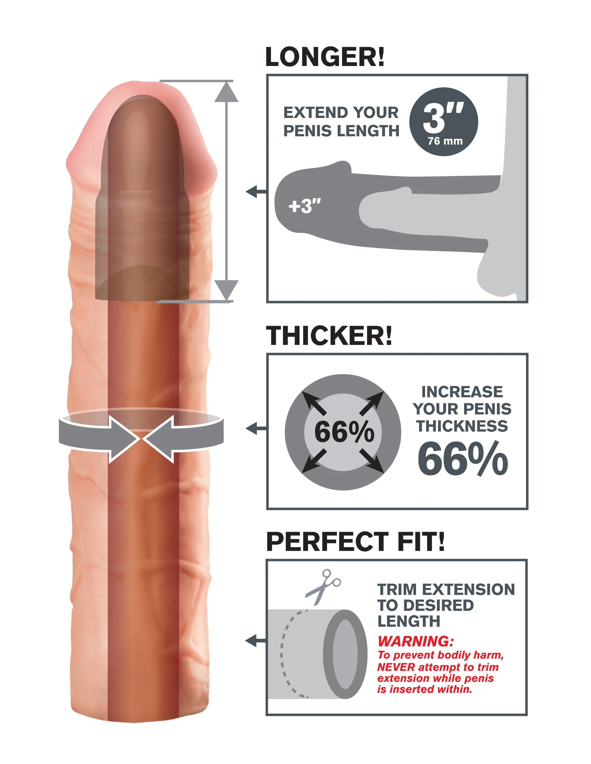 Fantasy X-Tensions Mega 1? Extension Enhancer with 66% Girth