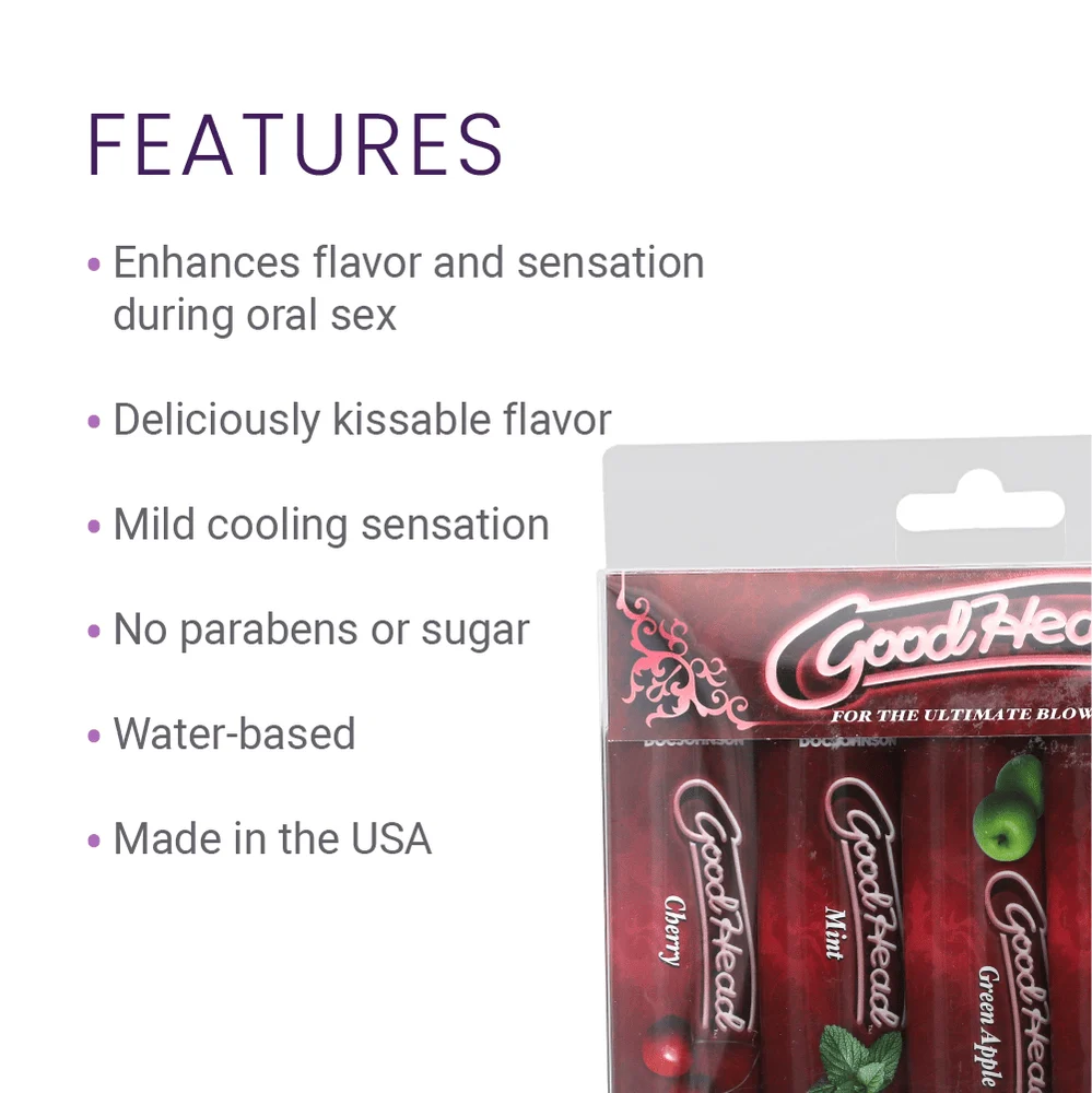 GoodHead Oral Delight Gel 5-Pack Cupcake Flavor Selection