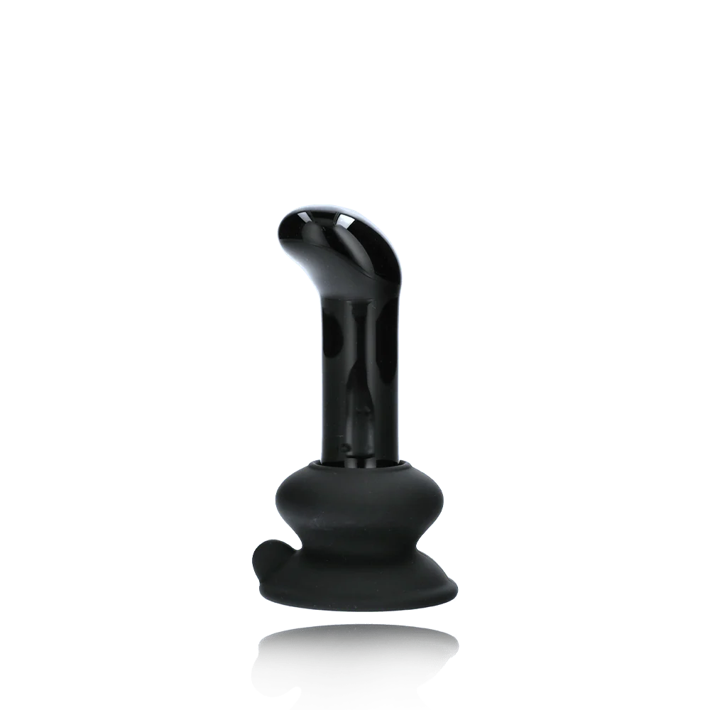 Icicles No 84 Vibrating Glass P-Spot Plug with Remote