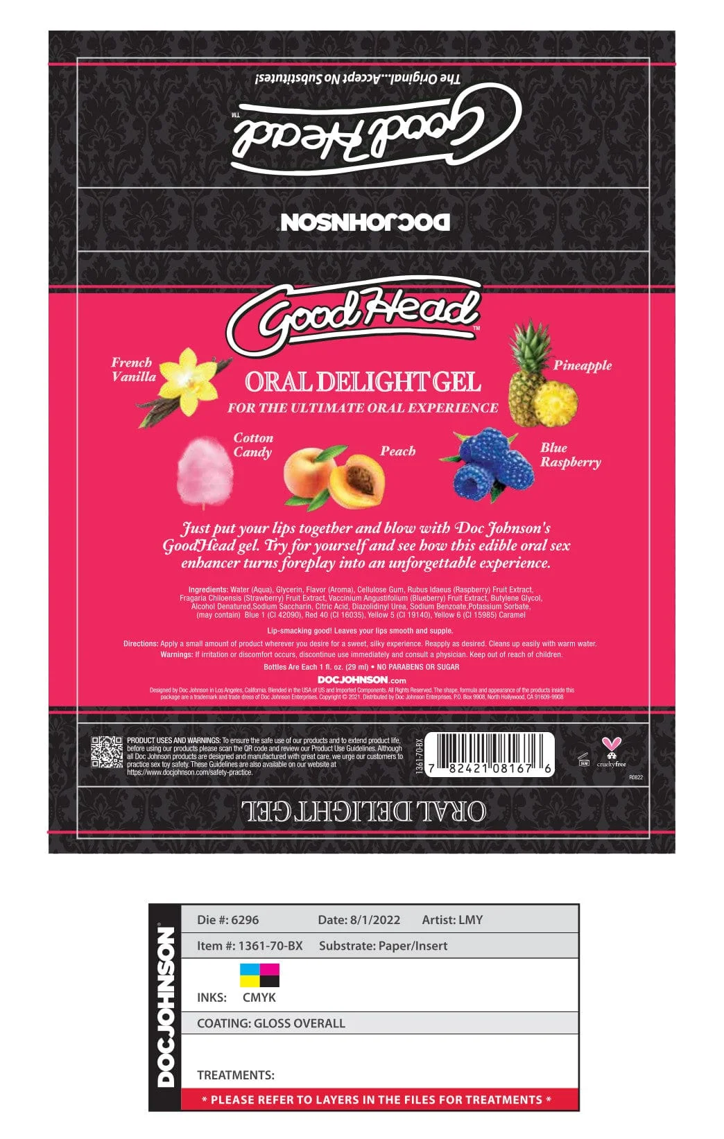 GoodHead Oral Delight Gel 5-Pack Cupcake Flavor Selection