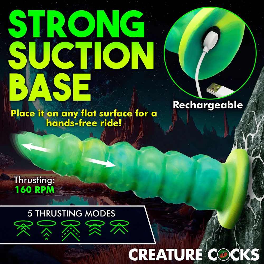 Creature Cocks Squirmer 遥控抽插震动硅胶假阳具