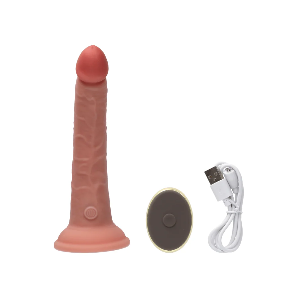 King Cock Elite Dual Density Vibrating Silicone Cock