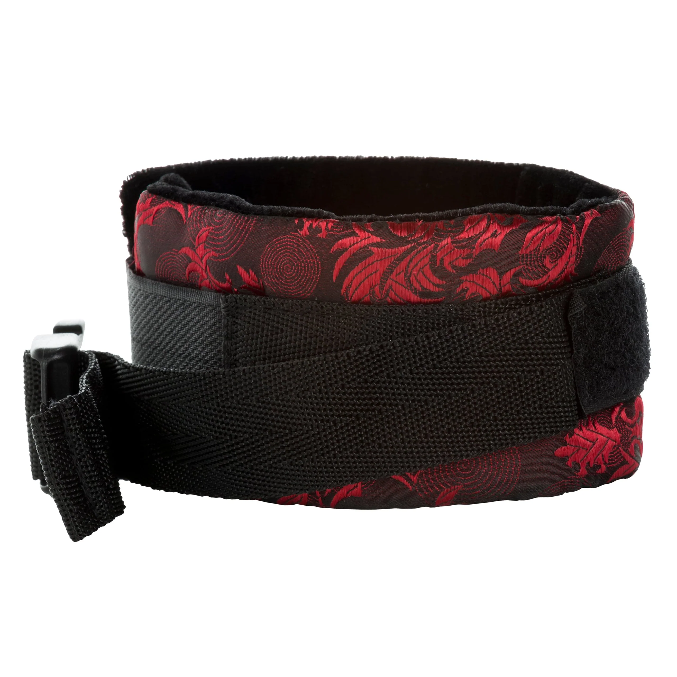 Scandal® Control Cuffs in Red and Black Brocade for Wrists or Ankles