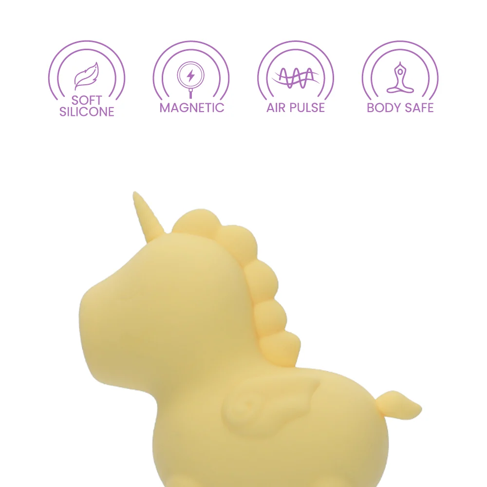 Unihorn Bean Blossom Silicone Vibrator with Dual Motor