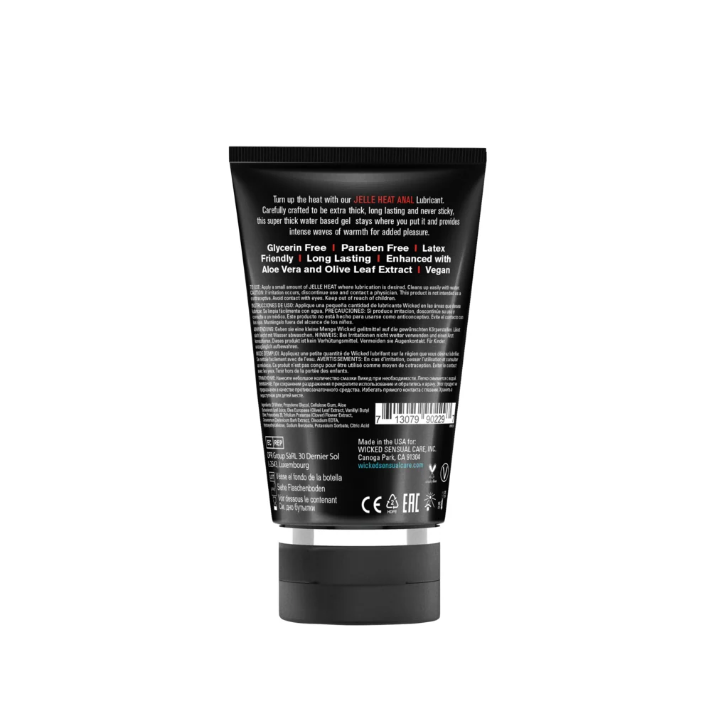 Wicked Sensual Warming Sensation Anal Gel Lubricant 4oz Water Based
