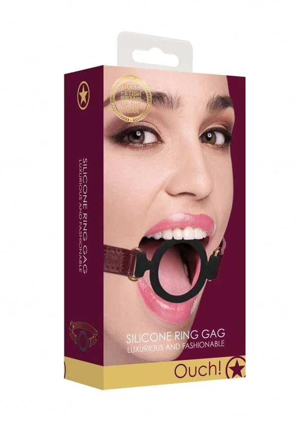 OUCH! Halo Silicone Ring Gag with Adjustable Headband