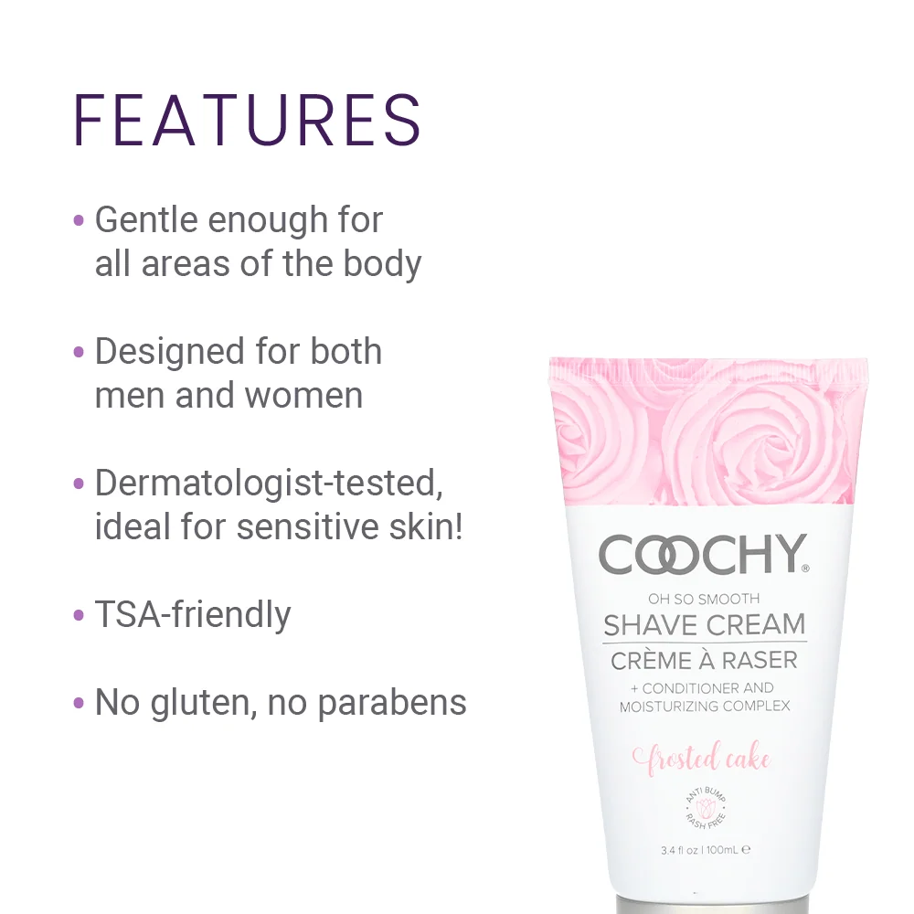 Coochy 剃毛膏 磨砂蛋糕香型 含香草、奶油和丁香花
