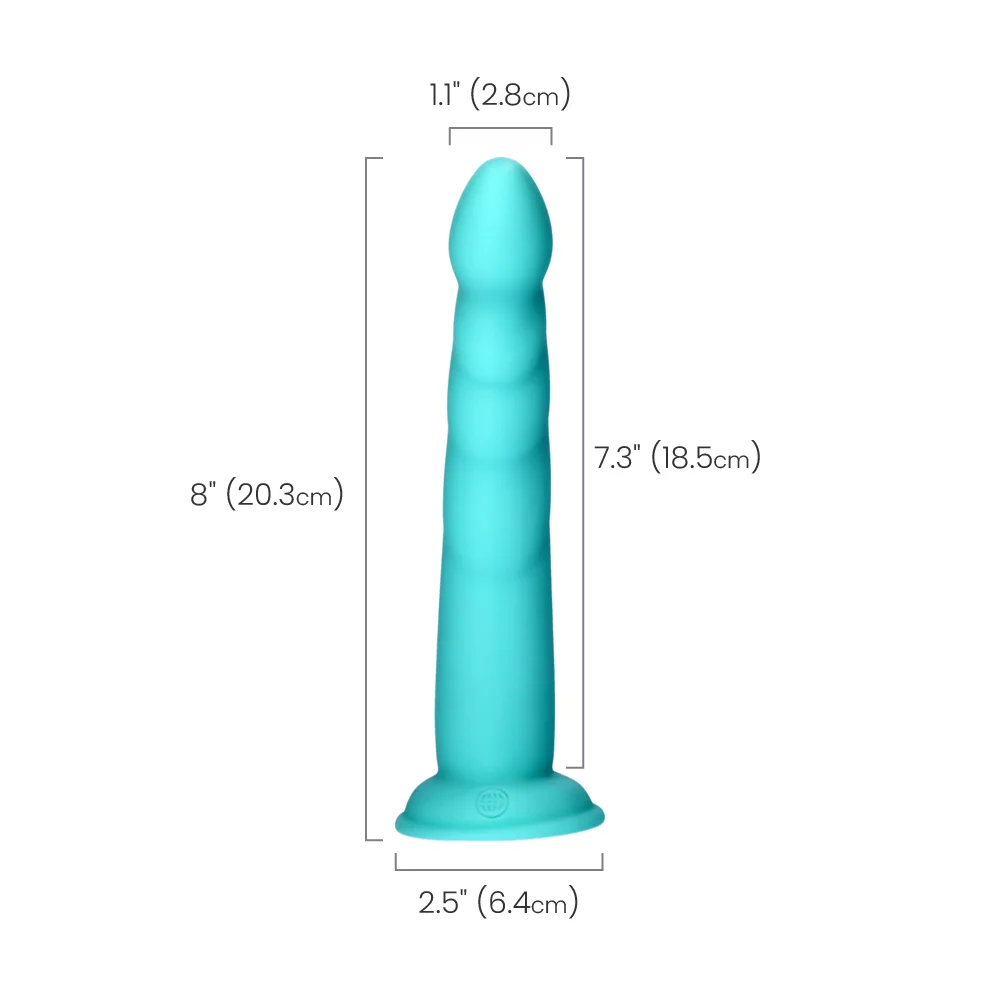 Dillio Platinum Slim Seven Silicone Dildo with Suction Cup
